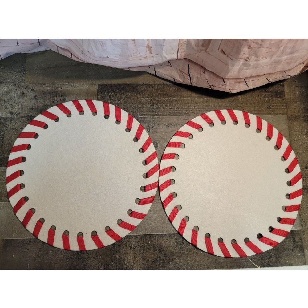 Feltย Peppermint candyโstriped setโ xmas decor